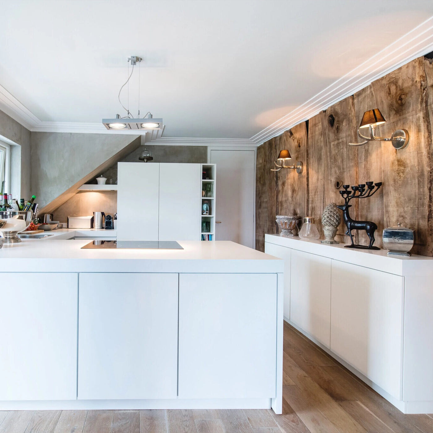 AD21 ART DECO 2M NMC Ceiling Coving in kitchen interior | DecorMania UK